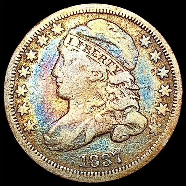 1837 Capped Bust Dime NICELY CIRCULATED