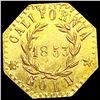 Image 2 : 1853 Cal. Fractional Gold Quarter Eureka Coin UNCI