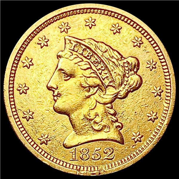 1852 $2.50 Gold Quarter Eagle CLOSELY UNCIRCULATED