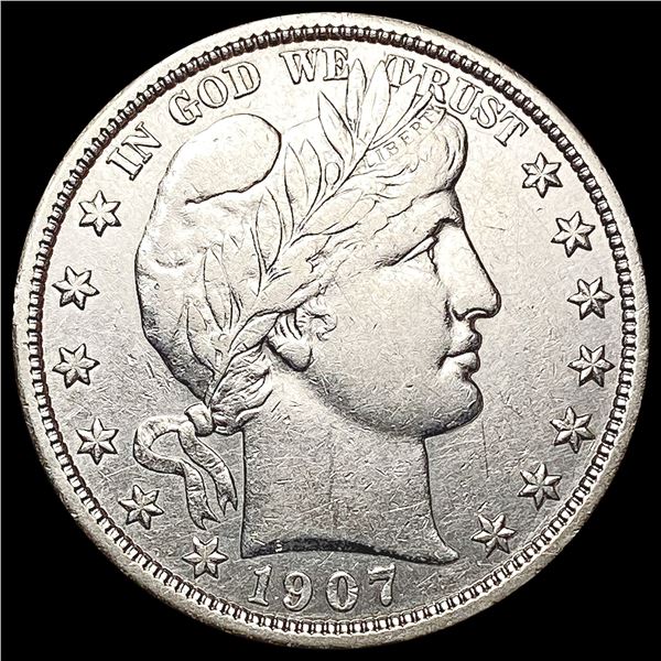 1907 Barber Half Dollar CLOSELY UNCIRCULATED