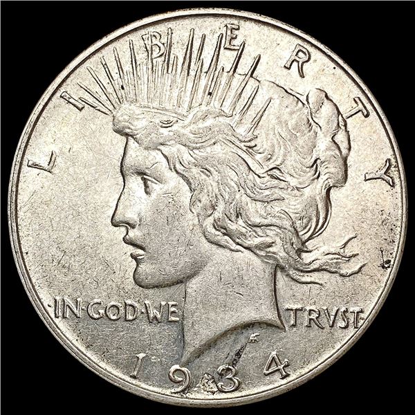 1934-D Silver Peace Dollar NEARLY UNCIRCULATED