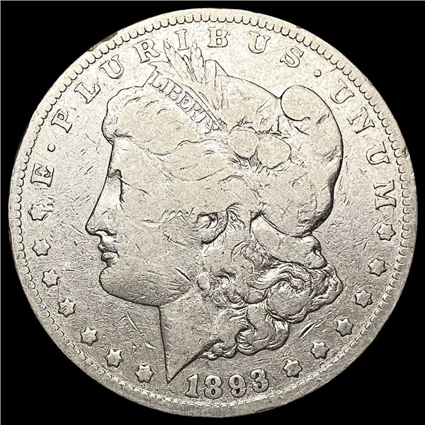 1893-CC Morgan Silver Dollar NICELY CIRCULATED