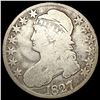 Image 1 : 1827 Sq. Base 2 Capped Bust Half Dollar NICELY CIR