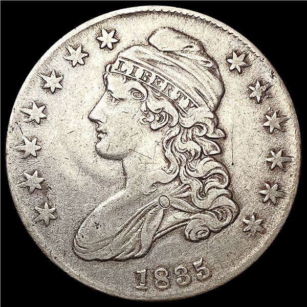 1835 Capped Bust Half Dollar LIGHTLY CIRCULATED