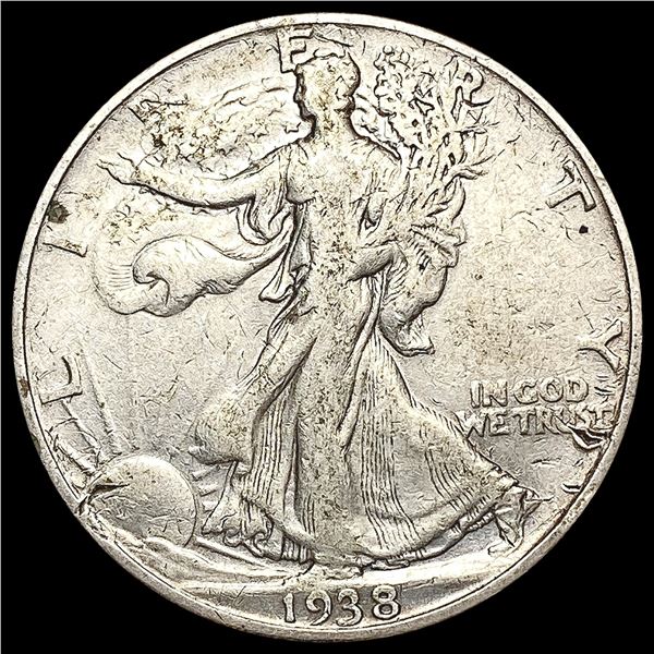 1938-D Walking Liberty Half Dollar CLOSELY UNCIRCU