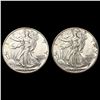 1939-D, 1943-D Walking Liberty Half Dollars [2 Coi