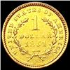 Image 2 : 1851 Rare Gold Dollar CLOSELY UNCIRCULATED