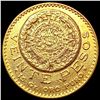 1918 Mexico Gold 20 Pesos 0.4823oz NEARLY UNCIRCUL