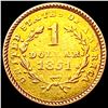 Image 2 : 1851 Rare Gold Dollar CLOSELY UNCIRCULATED
