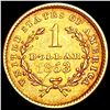 Image 2 : 1853 Rare Gold Dollar CLOSELY UNCIRCULATED