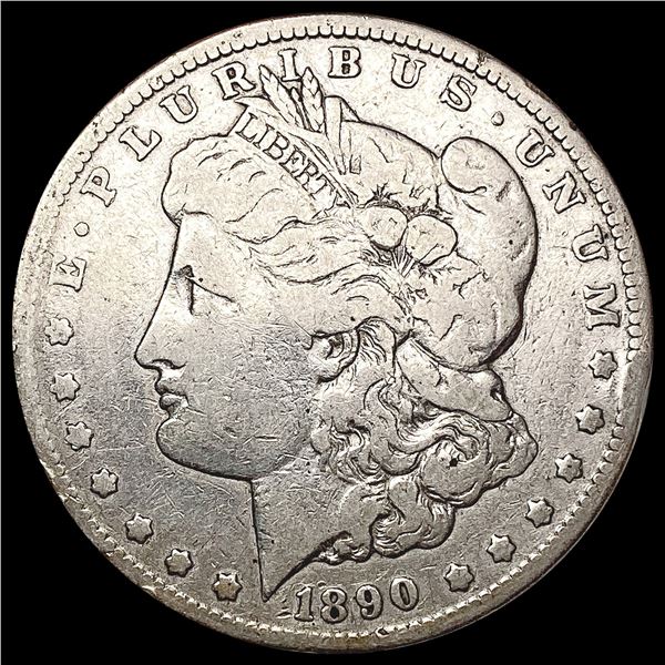 1890-CC Morgan Silver Dollar LIGHTLY CIRCULATED