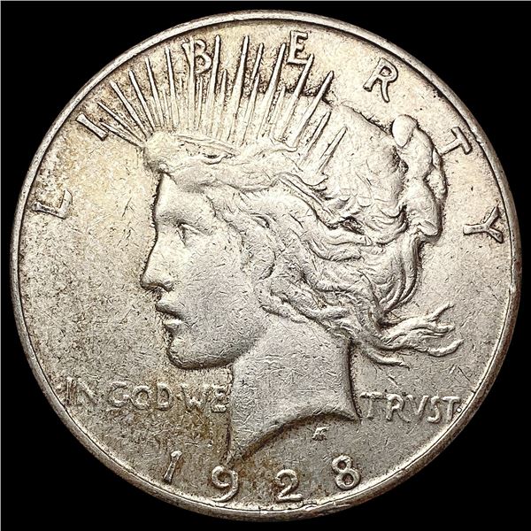 1928-S Silver Peace Dollar CLOSELY UNCIRCULATED