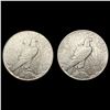 Image 2 : (2) Silver Peace Dollars HIGH GRADE