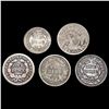Image 2 : (4) Dimes & (1) Half Dime HIGH GRADE