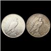 Image 2 : (2) Silver Peace Dollars HIGH GRADE