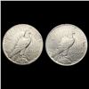 Image 2 : (2) Silver Peace Dollars HIGH GRADE