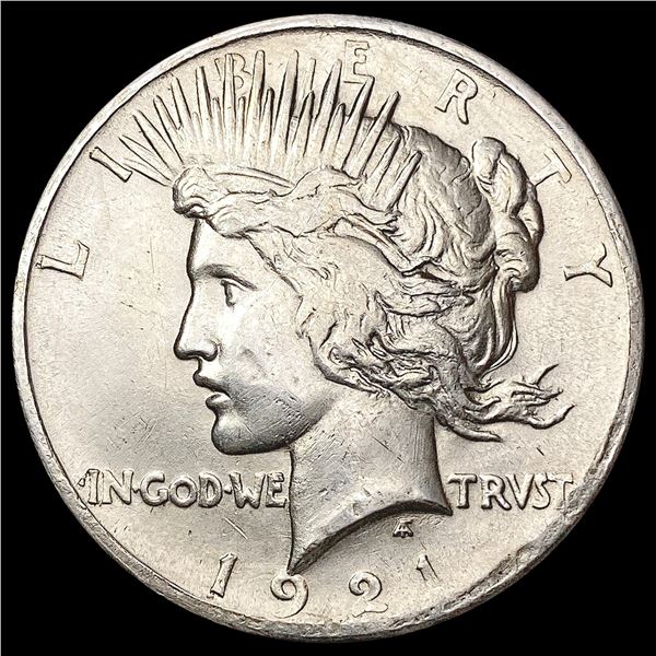 1921 Silver Peace Dollar NEARLY UNCIRCULATED