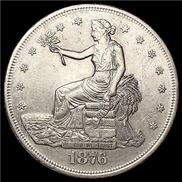 1876-S Silver Trade Dollar CHOICE AU