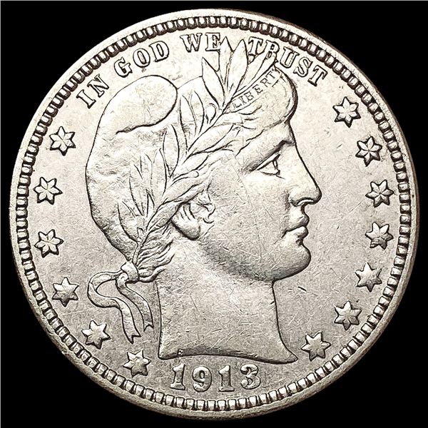 1913-D Barber Quarter CLOSELY UNCIRCULATED
