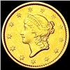 Image 1 : 1851 Rare Gold Dollar CHOICE AU