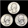 Image 1 : 1936-1938 Varied Date Washington Quarters [3 Coins