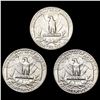 Image 2 : 1936-1938 Varied Date Washington Quarters [3 Coins