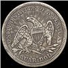 Image 2 : 1853 Arrows and Rays Seated Liberty Quarter LIGHTL