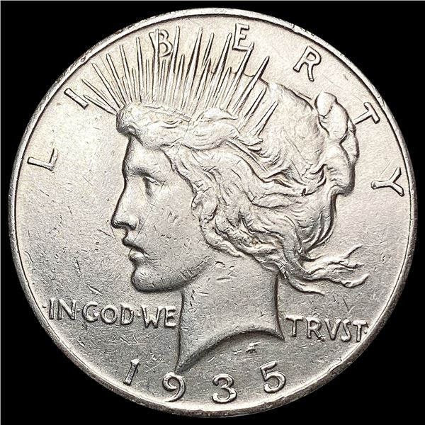 1935 Silver Peace Dollar CLOSELY UNCIRCULATED