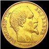 Image 1 : 1859-A French Gold 20 Francs 0.1867oz CLOSELY UNCI