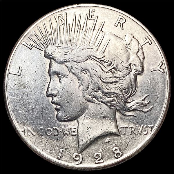 1928-S Silver Peace Dollar NEARLY UNCIRCULATED