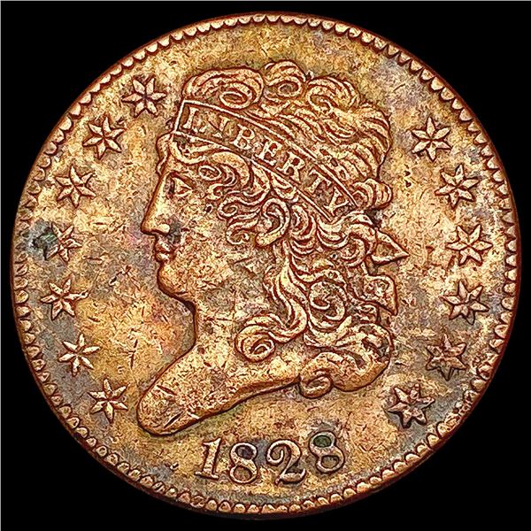 1828 Classic Head Half Cent LIGHTLY CIRCULATED