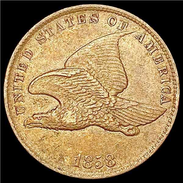 1858 Sm Ltrs Flying Eagle Cent CLOSELY UNCIRCULATE