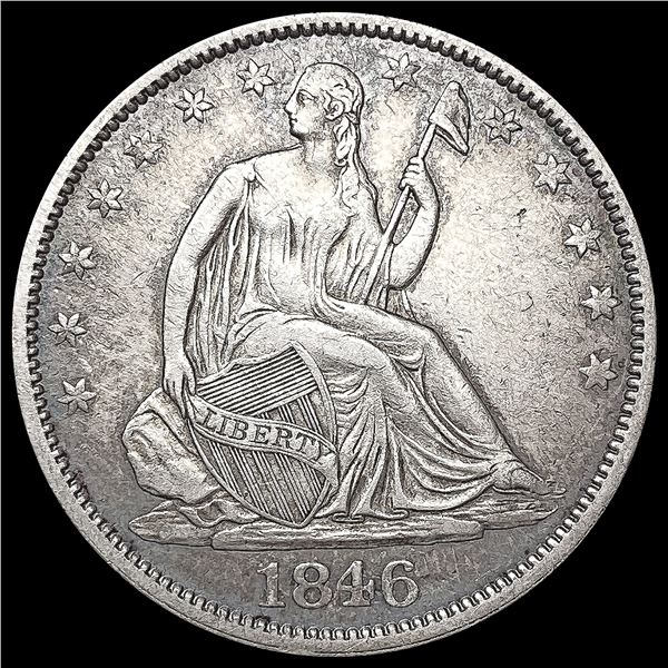 1846-O Seated Liberty Half Dollar CLOSELY UNCIRCUL
