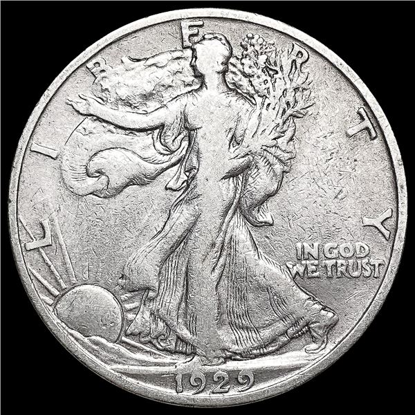 1929-S Walking Liberty Half Dollar CLOSELY UNCIRCU