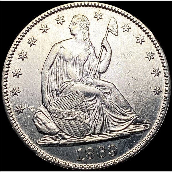 1869 Seated Liberty Half Dollar UNCIRCULATED