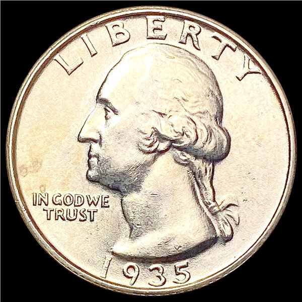 1935-S Washington Silver Quarter CLOSELY UNCIRCULA