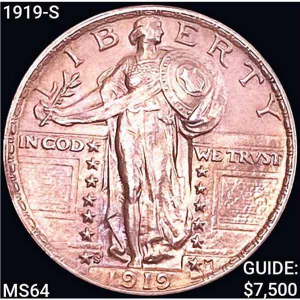 1919-S Standing Liberty Quarter CHOICE BU