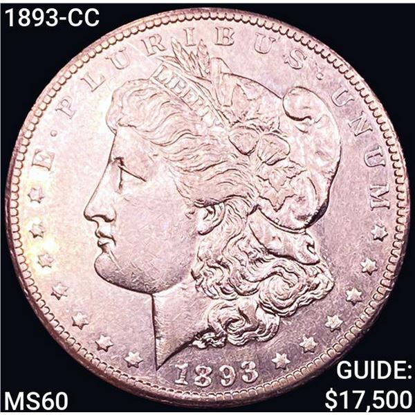 1893-CC Morgan Silver Dollar UNCIRCULATED