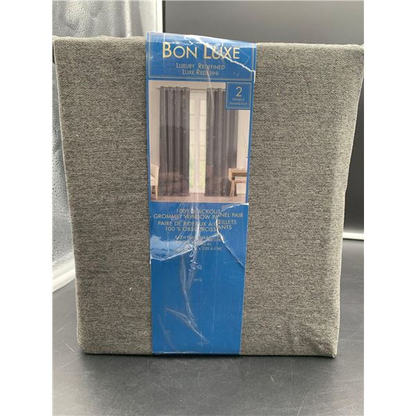 Bon Luxe 2 Panel Blackout Grommet Window Panel Pair (90in)