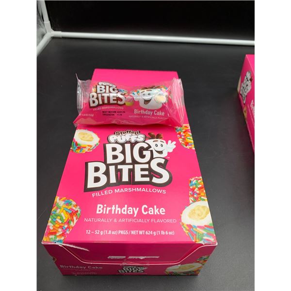 Stuffed Puffs Big Bites Filled Marshmallows-Birthday Cake Flavour (12 x 52g)