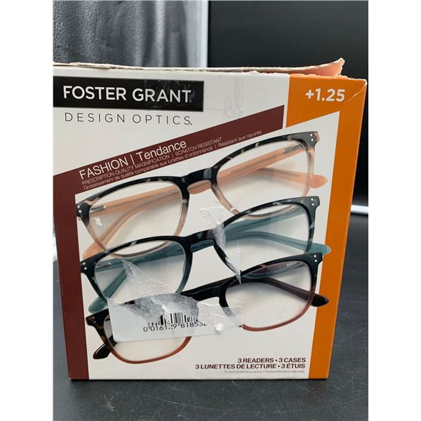 Foster Grant Reading Glasses 3pk (1.25)