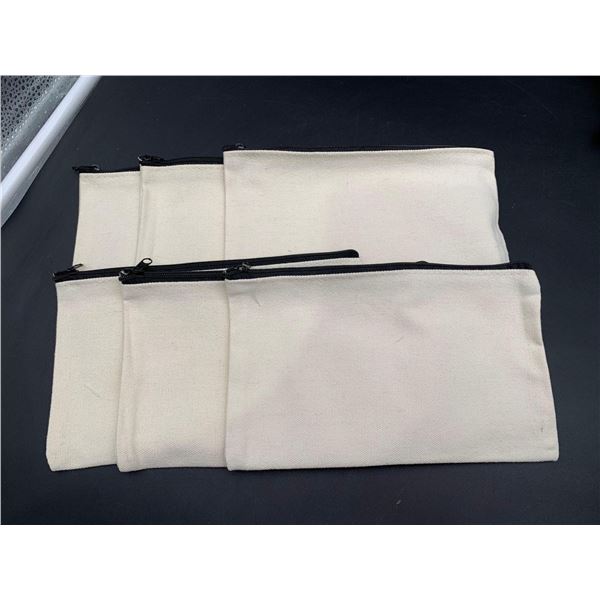 Canvas Zip-up Bags