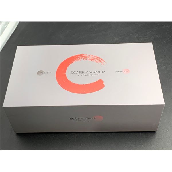 Electric Heated Scarf Warmer, Grey, Indoor/Outdoor