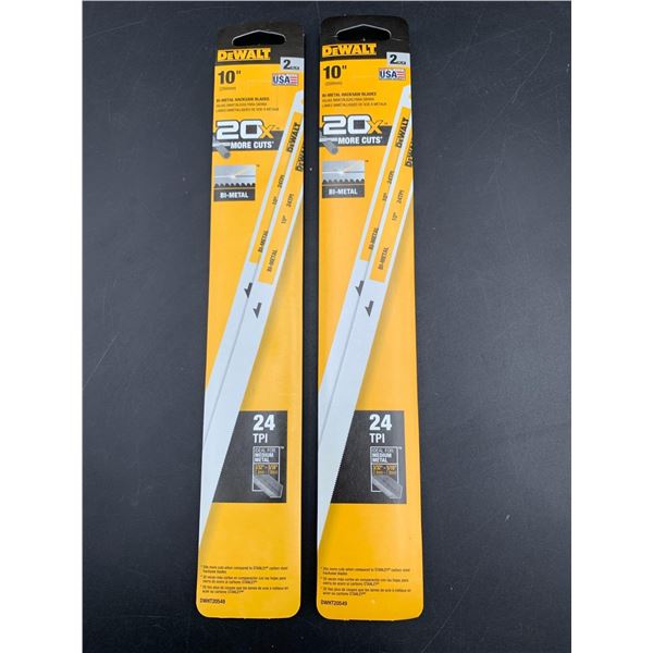 DeWalt 10in Bi-Metal Hacksaw Blades (2 x 2)