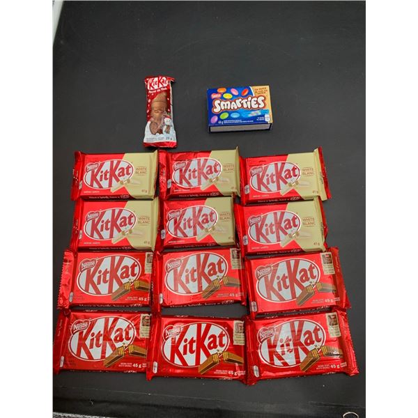 Lot of Assorted KitKats and Smarties