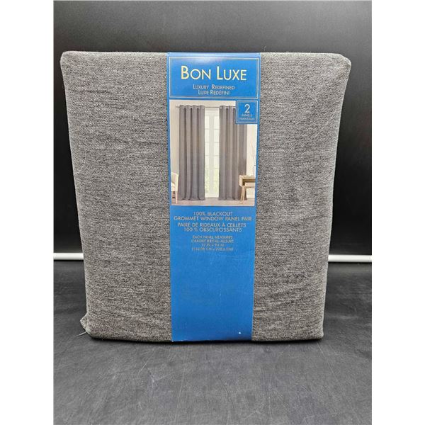 Bon Luxe 2 Panel Blackout Grommet Window Panel Pair (52in x 90in)
