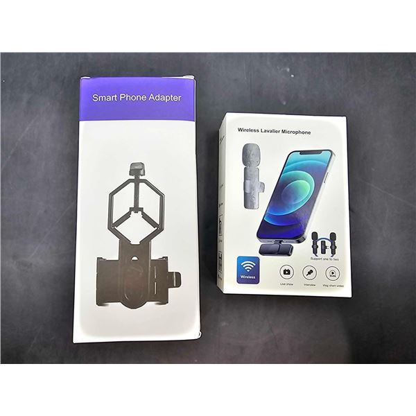 Smart Phone Adapter and Wireless Lavalier Microphone