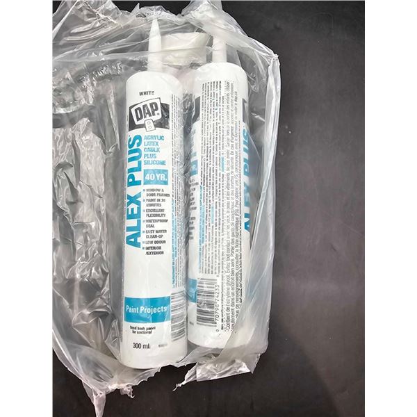 Dap Alex Plus Acrylic Latex Caulk Plus Silicone (2 x 300ml)