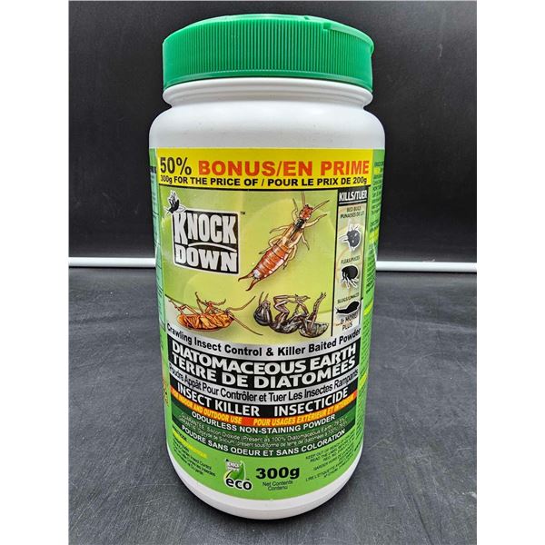 Knock Down Diatomaceous Earth-Crawling Insect Control & Killer Baited Powder (300g)