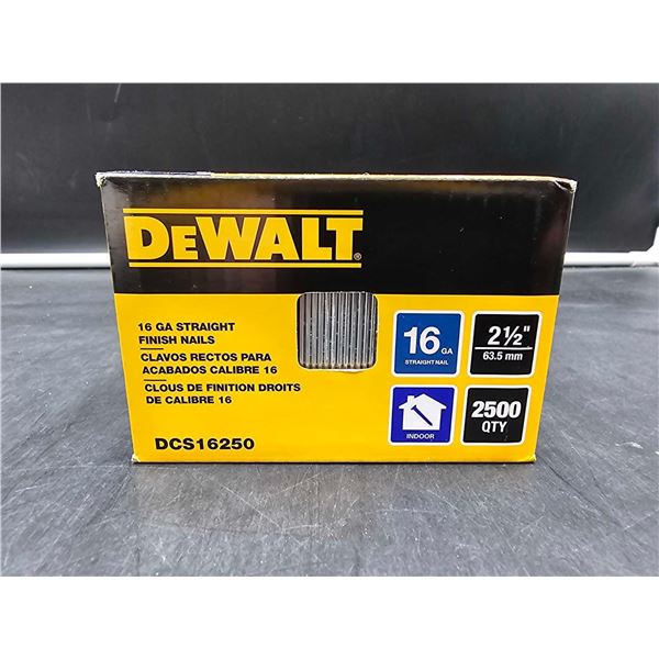 DeWalt 16 GA Straight Finish Nails 2.5in